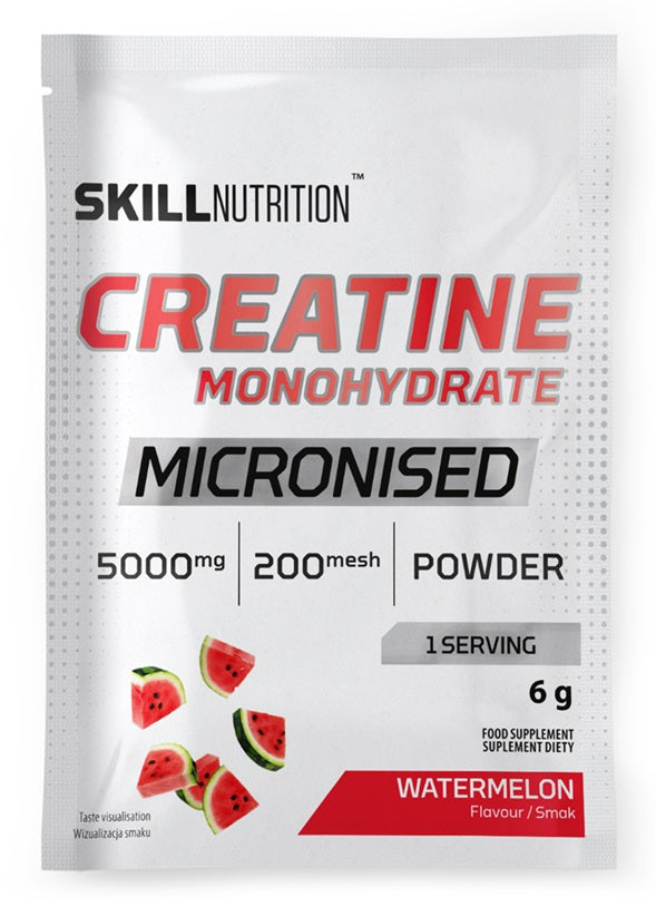 Micronised Creatine Monohydrate, Watermelon  - 6 grams (1 serving) - Skill Nutrition