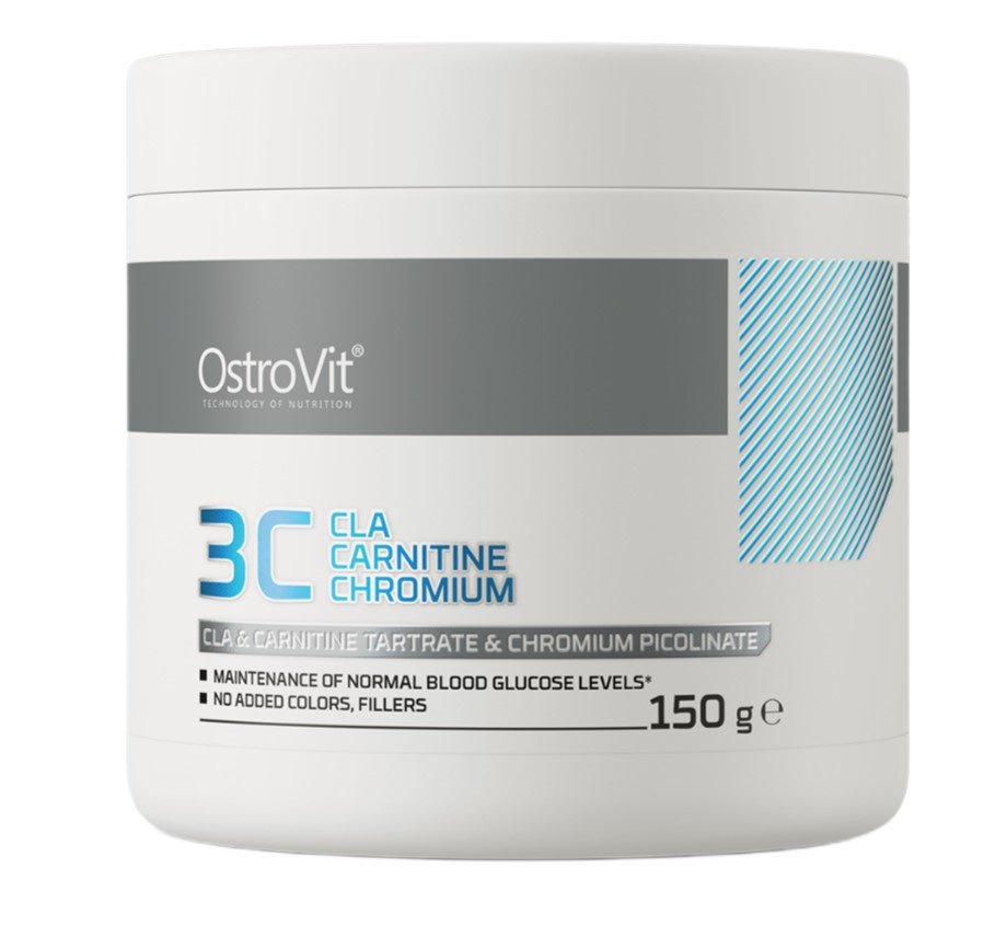 3C CLA Carnitina Cromo, Kiwi - 150 gramas - OstroVit