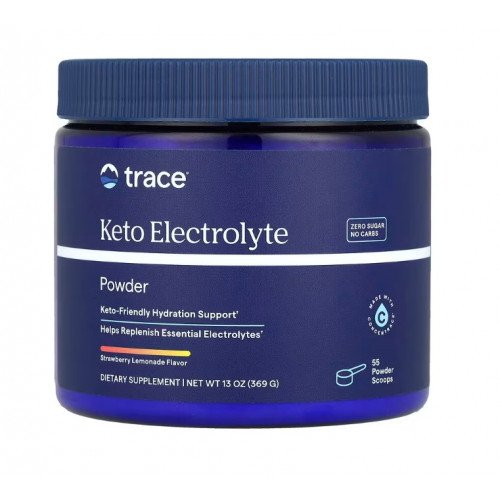 Pó de eletrólito cetogênico, limão e lima, 369 g (13 oz), Trace Minerals Research
