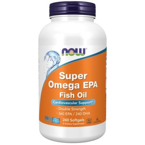 Super Omega EPA destilado molecularmente, 240 softgels, Now Foods