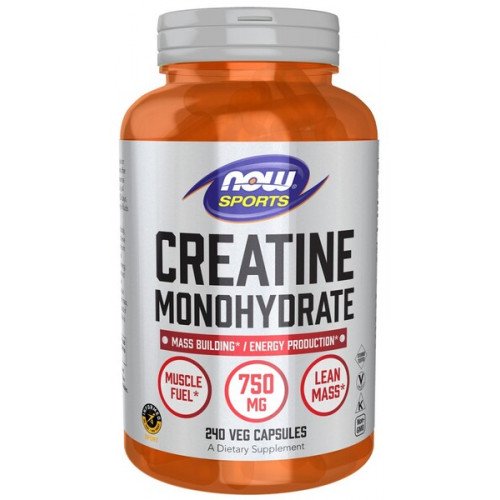 Monohidrato de creatina, 240 vcaps, Now Foods