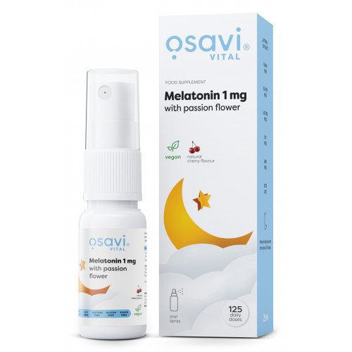 Spray oral de melatonina com passiflora 1 mg, 25 ml, Osavi