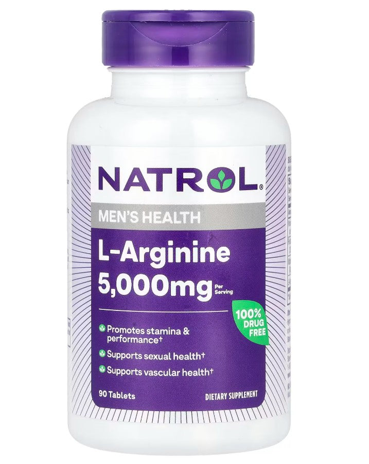L-Arginina, 5000 mg - 90 comprimidos - Natrol