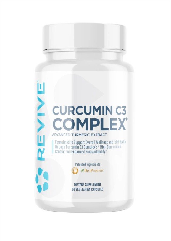 Complexo de Curcumina C3 - 60 cápsulas vegetais - Revive