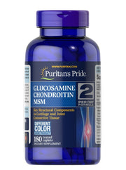 Glucosamina Condroitina MSM - 180 comprimidos revestidos - Puritan's Pride